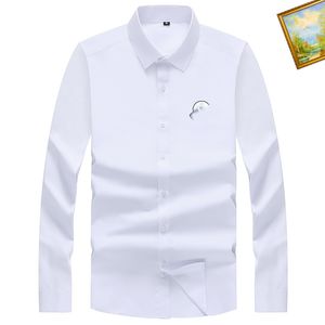 Herren-Burberry-Hemd, schmal geschnitten, breiter Kragen, kariert, gestreift, langärmelig, reine Baumwolle, Designermarke, Frühling, Sommer, Business, Büro, lässig, männlich, M-4XL