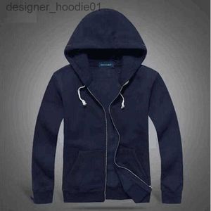 Erkek Hoodies Sweatshirts 2021 Yeni Sıcak Satış Erkekleri Küçük At Hoodies ve Sweatshirts Sonbahar Kış Hood Sport Ceket ile Gündelik Erkek Hoodies L230915