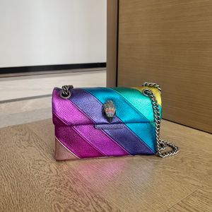 Tasarımcı Kurt Geiger Kalp Şeklinde Çantalar Lüks Bag Deri Londra Tasarımcı Kadın Mini Omuz Çantası Metal İşaret Pochette debriyaj Tote Crossbody Zincir Çantası XXL