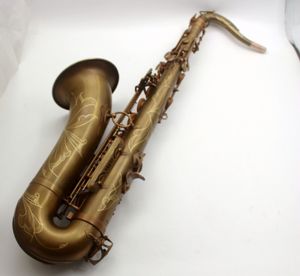 Eastern Music Pro Använd Vintage Antique Unlacquered Mark VI Style Tenor Saxofon 01