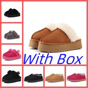 Mini Snow Boots With Box Women Real Sheepskin Wool Low-cut Warm Fur Shoes Man and Women Winter Short Boots Super