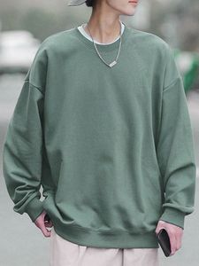 Felpe con cappuccio da uomo Felpe in cotone Felpe da uomo Autunno Coreano Solido Pullover Harajuku Y2K Oversize Casual Streetwear Basic Plain Felpa Outwear Top 230914