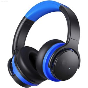 Fones de ouvido de telefone celular Cowin E7MD Fones de ouvido com cancelamento de ruído ativo Fones de ouvido sem fio Bluetooth sobre a orelha 20H Playtime Rich Deep Bass Headset L230914