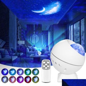 Night Lights Star Sky Galaxy Projector Space Lighting Usb Led Light Children Gift Drop Delivery Indoor Dhbbp