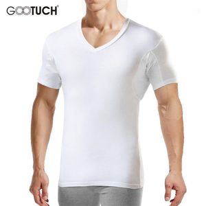アンダーシャツメンズは汗をかく下着を吸収する男弾性Tシャツ男性V首のトップススリープウェアプラスサイズアンダーシャツ53591204M