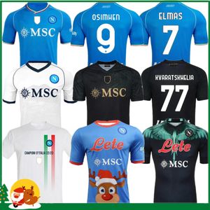 23 24 Napoli camisetas de fútbol Maglietta OSIMHEN INSIGNE 2023 2024 Nápoles Politano Di Lorenzo MAGLIA MERTENS VERDI MILIK KVARATSKHELIA Hombres / Niños Kit Camisetas de fútbol