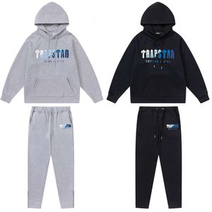 Erkekler Trapstar Trailtsuits Erkek Kadın Kadın Polar Trailtsuit Setler Kış Hoodies Pantolon 2 Parça Set Kapüşonlu Tasarımcı Sweatshirt Sport Joggers Sweatpants Suit Erkek 447ess