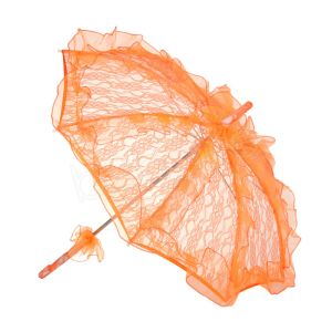 Классический свадебный кружевной зонтик