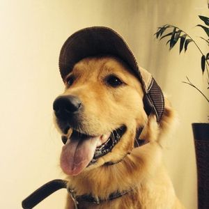 Dog Apparel Cat Baseball Cap Fashion Sunhat Mesh And Corduroy Patchwork Breathable Letter Sun Hat Pet Accessories Wholesale Supplier