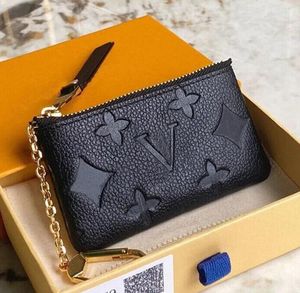 Womens Key Wallets Men Designer Fashion Coin Purse Women Card Holder Genuine Leather Zipper Bag Accessoires louiseitys Purse Crossbody Bag