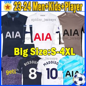 XXXL 4XL MADDISON SON TOTTEN Soccer Jerseys 2023 2024 RICHARLISON BISSOUMA VICARIO KULUSEVSKI HOJBJERG LLORIS SKIPP 23 24 men kids kits Goalkeeper football shirts