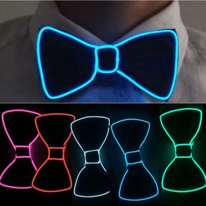 LED LIGHT UP MENS BOW TIE NECKTIE DANCE PARTYクリスマスイブニングパーティーの装飾のための明るい点滅915