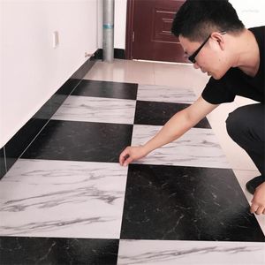 Wallpapers High-end Self-adhesive Pvc Floor Sticker Cement Thick Wear-resistant Waterproof Leather Ins Net Red Glue Brick