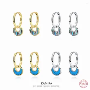 Dangle Earrings KAMIRA Real 925 Sterling Silver Fashion Vintage Abalone For Women Temperament Shell Pendant Party High Jewelry