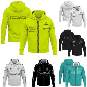 Felpa con cappuccio F1 Team Formula 1 Felpe con cappuccio 2023 Racing Sports Casual Nuova stagione Zip Up Felpa con cappuccio Primavera Autunno Giacche da uomo Co2188