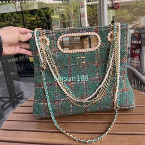 Tweed totes sacos designer bolsa de ombro corrente saco embreagem flap carteira verificação veludo thread bolsa letras duplas sólido ferrolho cintura listras quadradas mulheres luxo