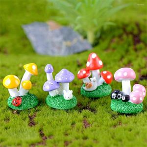 Garden Decorations Animal Mushroom Ornament Minis Plants Figure Statue Model Car Craft Bonsai Decor Miniature Home Decoration