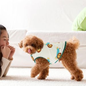 犬のキャリア通気性ペットシャツ夏の子犬ベスト愛らしい服アクセサリー洗える服のブラウス