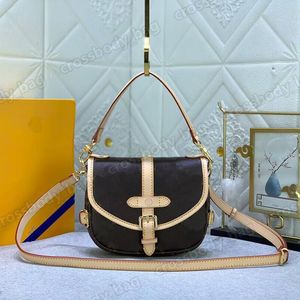 Saumur BB Högkvalitativ lyxväggar Crossbody Purses Designer Woman Handbag Bag Axelväskor Designers Kvinnor Purse Sadel Bag Pochette Luxurys Handväskor Dhgate