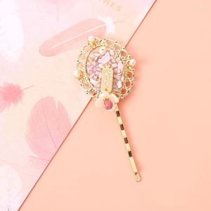 Hair Clips Han Guodong Gate Set Auger Hairpin Red Wood Grain Pearl Powder Fashion Accessories Classical Retro Atmosphere Quality Tire