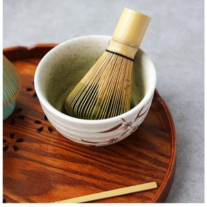 Escovas de chá ferramenta de mistura matcha verde cozinha utilitário escova conjunto japonês 1 peça acessórios de bambu