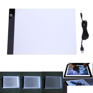 Nowatorskie oświetlenie A4 LED Light Pudełka Tracer Digital graficzny tablet Pisanie obraz ding tra-cienko śledzący pad tablicę artcraft drop de dhvfb