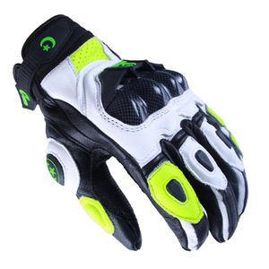 Luvas de fibra de carbono para motocicleta, luvas de couro com tela sensível ao toque para homens, equipamentos de proteção para ciclismo, bicicleta HZYEYO H-004296P