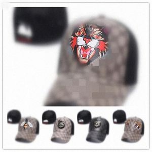 Ball Caps Tasarımcılar Mens GG marka Tiger Beyzbol Caps Leisure Hats Arı Snapbacks Açık Golf Spor Şapkası Erkek Kadınlar U7EU#