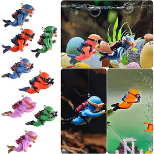 Decorations blue guy diver decorative ornament for fish tanks and aquariums 1pc hanging fall decorations 230915