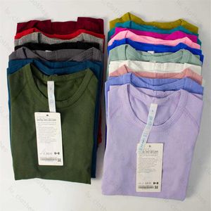 Camiseta feminina yoga lululemens camisetas esportivas femininas usam swiftlys tech 1 0 2 0 senhoras camisetas de manga curta wicking knit 271z