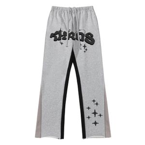 Spodnie męskie spodnie dresowe listu hip -hopowe wydrukowane spodnie sportowe mody mody marki loose szerokie nogi spodnie sznurka