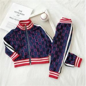 Kinder Trainingsanzug Langarm Kleidung Set Mädchen Jungen Luxus Jacke + Hosen Zwei Stück Anzug Kleidung Frühling Herbst Mode Kinder Outfits