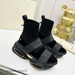 Passo Balmaiin Sapatos de Designer de Malha Tênis Feminino Meias Esportivas Tio Balman Pai Sola Grossa Botas de Casal Elásticas Masculinas Primavera Outono Qualidade Superior