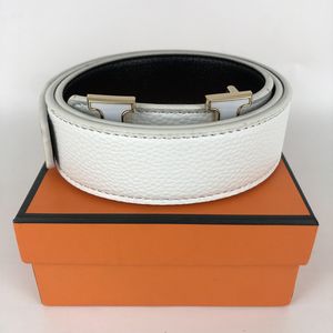 Fashion Classic Men Designer Belts Womens Mens Casual Letter Smooth Buckle Luxury Belt 6colors Width 3.8cm sizes 105 -125CM