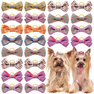 Vestuário para cães 20/30pcs Pet Grooming Cabelo Arcos Filhote de Cachorro Mix Cores Decorar Acessórios para Pequenos Elásticos Fornecedor