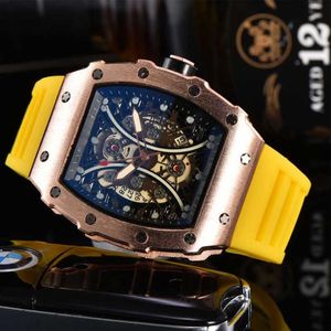 Wine Barrel Type Silicone Anti Fashion Casual Water Luminous Quartz Watch for Men and Women207x