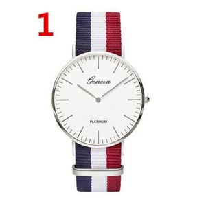 Homens Mulheres Relógios 40mm Quartz Nylon Canvas Band Designer Watch Casual Presentes de Natal Marca Relógio de Pulso Unissex 1024 Alta Quality285H