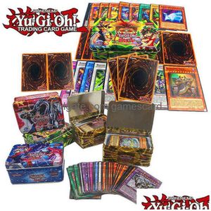 42 pçs / caixa lote com caixa cartões raros yu gi oh cartão de jogo inglês 2 flash yugi muto coleção crianças presente de natal brinquedos g220311 drop delive dhq3s