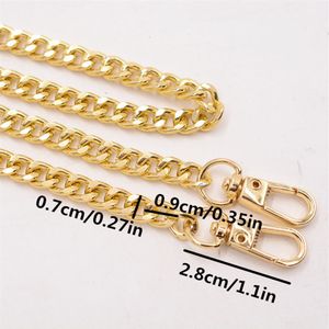 Metal gold chain strap for bag 40-160cm metal alunimium handbag chain accessories for DIY replacement bag parts accessories300b