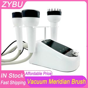 Home Use Vacuum Suction Meridian Brush Beauty Equipment Vibrating Hot Cupping Therapy Body Massager Red Light Gua Sha Scraping Pain Relief Beauty Instrument