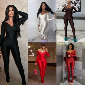 Wholesale 2023 Autumn Women's Two Piece Set New Sexy Off Shoulder Large V-neck High Waist Shirt Tight Pants Casual Sports Sets For Women Outfits