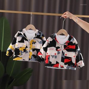 Jackor Spring Autumn Baby Boys Girls Clothes Camouflage Jacket Huven Päls Barn Småbarn Bebes Kids Top Clothing1 Drop Delivery Ma Dhczb