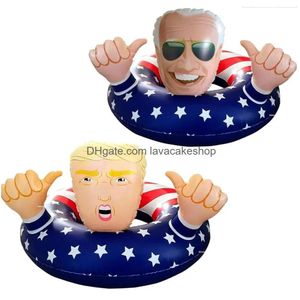 Partybevorzugung Donald Trump 2024 Keep America Great Riesiger Hit-Pool-Float für den Sommerdemokraten-Präsidenten-Aufblasbar-Drop-Delivery-Home-G-Dhnba