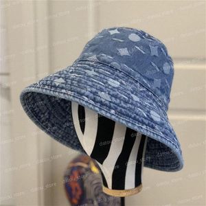 Klassische breite Krempe Hüte für Frauen Designer Denim Eimer Hut Mode Sommer Männer Sonnenhut Outdoor Casquette Baseball Caps Herren Damen 278L