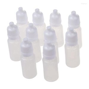 Garrafas de armazenamento 20 unidades 10 ml 1/3 onças LDPE plástico conta-gotas loção de óleo à prova de crianças