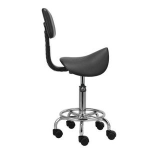 Justerbar hydraulisk svängbar sadelpall Spa Salon Rolling Chair med Backrest289s