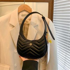 50% RABATT CLERANCE SALE Underarm For Women New Mini Chain Diagonal Half Moon Bag Single Shoulder Handbag Model 542