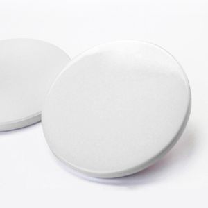 9cm Sublimation Blank Ceramic Coaster White Ceramic Coasters Heat Transfer Printing Custom Cup Mat Pad Thermal Coasters
