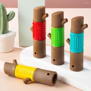 Abbigliamento per cani Bastone molare a forma di legno adorabile per la pulizia dei denti Cucciolo di giocattoli per denti di animali resistenti all'usura