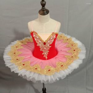 Scenkläder vuxen rosa vit blå re svan sjö delikat spetsklänning kvinnor balett tutu flicka bailarina diamant prestanda kostym